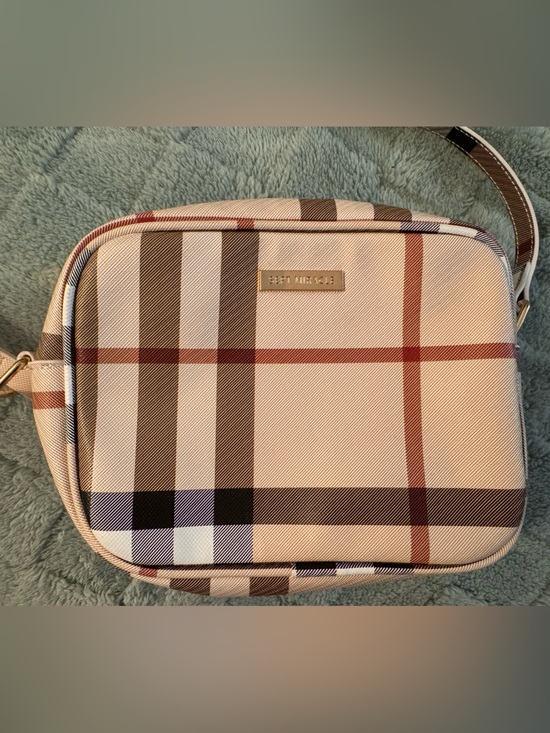 Sept Miracle Handbags - <Sept Miracle> Plaid Crossbody Bag in Beige and Brown - Designer Style